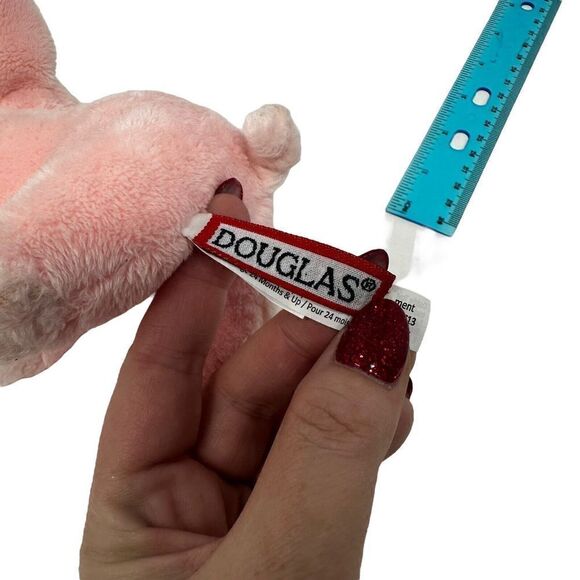 BUTTONS Plush PINK PIG Stuffed Animal Douglas Cuddle Toys 1521 Corkscrew Tail - Picture 8 of 11